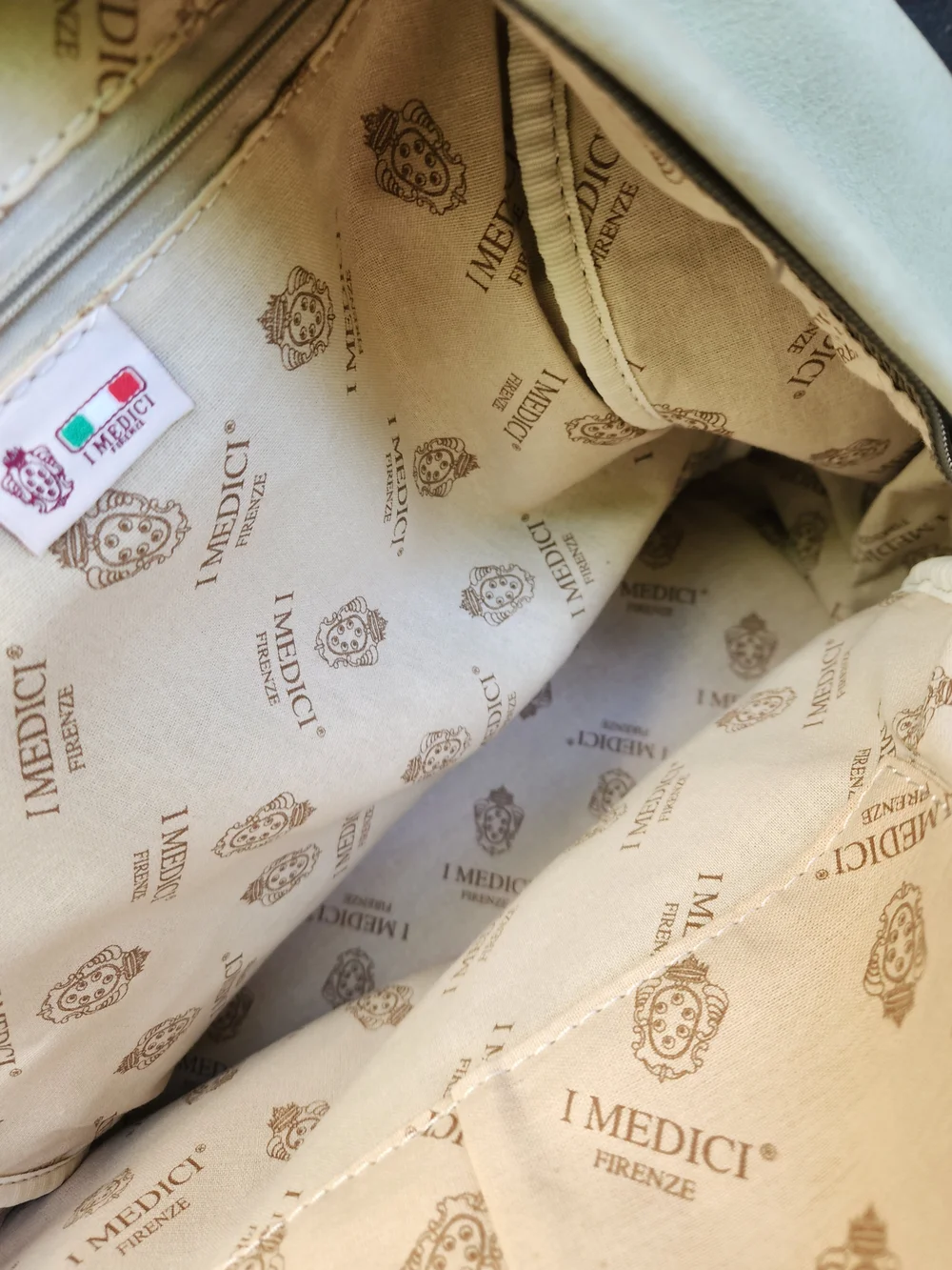 I Medici Firenze Verde Leather Backpack